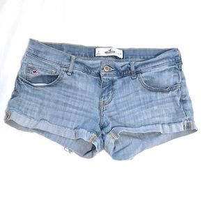 hollister low rise jean shorts